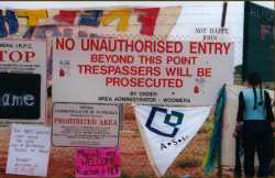 Notices on the gate