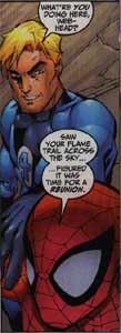 Johnny Greets Spidey