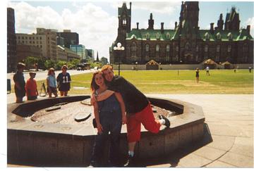 One of my friends, Tony, and I outside the Canadian Parliament building (well one of them).  Tony, if you're reading this, email me or call me or something!!