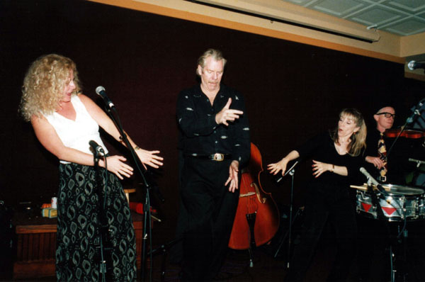 The suave Mr. Hicks demonstrates his fancy footwork to the Licketts at the Ramshead, Annapolis MD.  