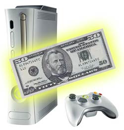Xbox 360 Pro podría bajar 50 dolares