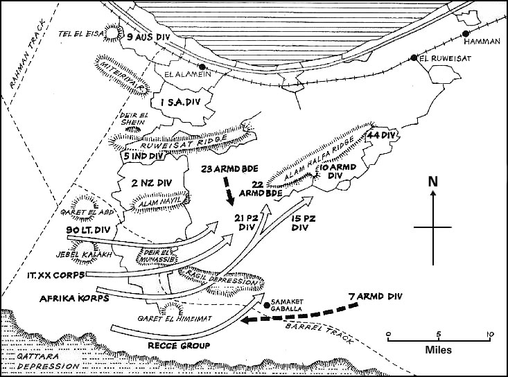 Map of El Alamein