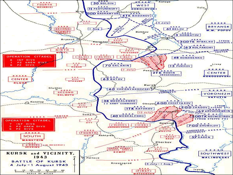 Map of Kursk