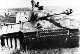 Tiger tanks advancing