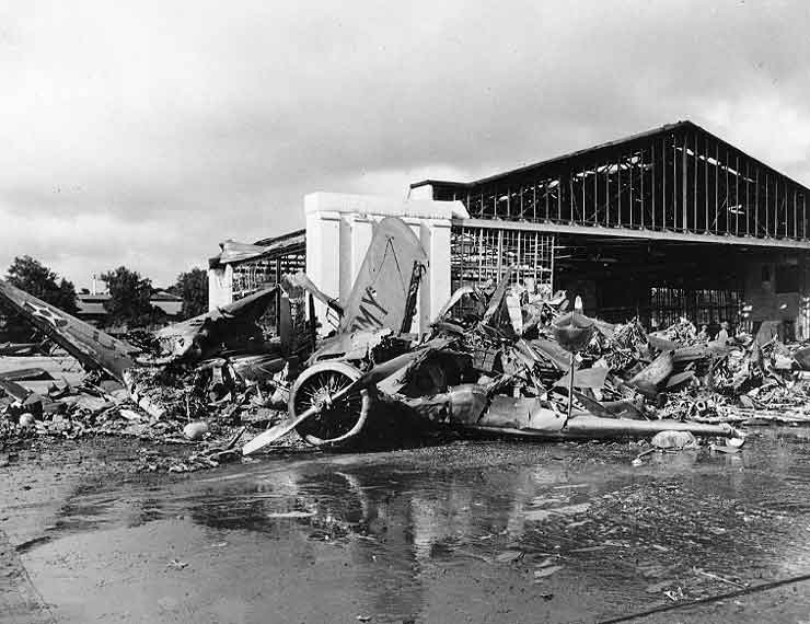 The destruction...