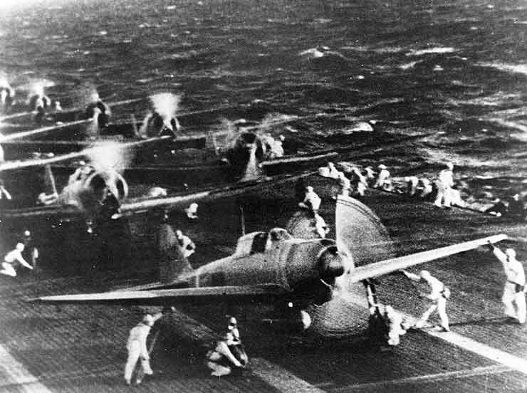 Japanese planes getting ready to attack...