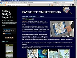 Screenshot of gadgetgreeninspector.blogspot.com