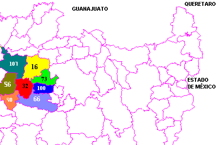 Mapa Municipios Vecinos