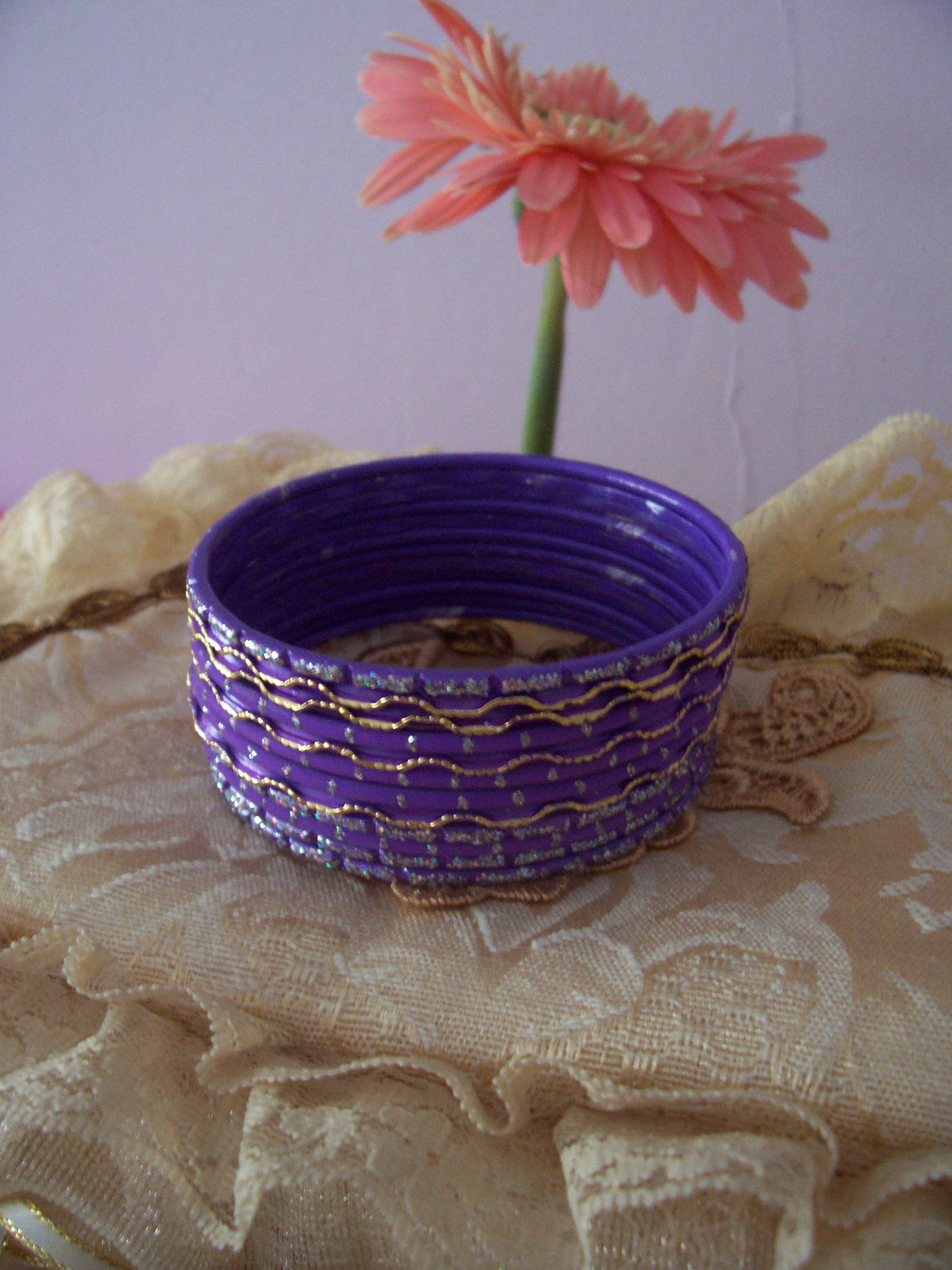 Purplestackofbangle
