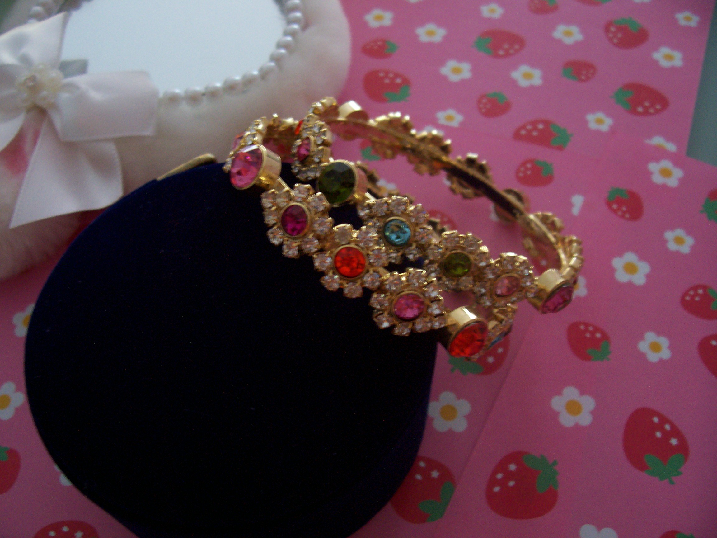 ExpensiveSwaroskiCrsyatl24KGoldplatedBangle
