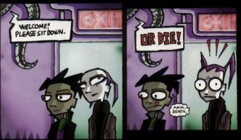 The one saying mmm...death is Tenna, the comic version of Raggy, according to some people