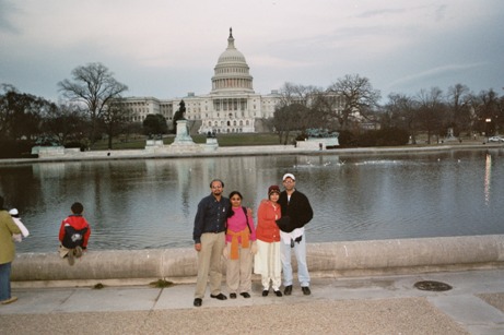 Rama, Anu, Prathima and I at the DC Capitol