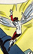 Wasp while makes the tests on her powers.