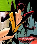Janet is astonished at seeing the Avenger's new tecnical advisor: Doctor Doom!