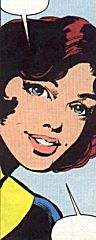 Una splendida Wasp di John Byrne, dalla saga spaziale con gli skrull.