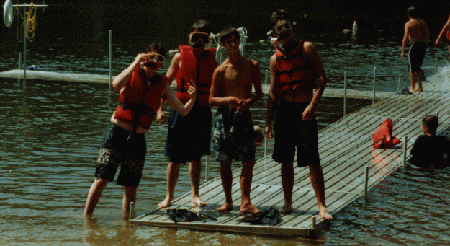 Im Drowning with my PFD on.