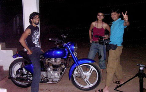 Shooting for the ‘living on the edge’ show (Channel Times Now).