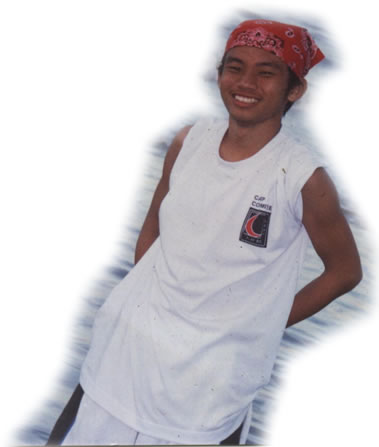 Ryan at Sematan Beach 2001