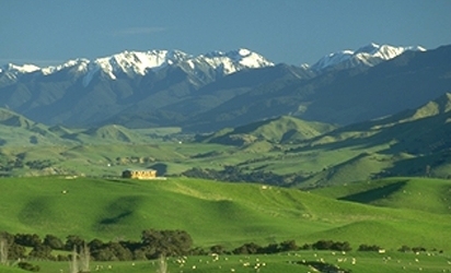Looking towards the Ruahine ranges