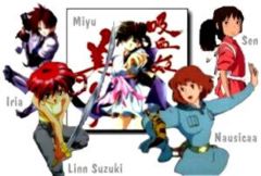 Iria, Miyu, Lynn Suzuki and Nausicaa