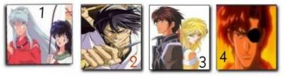 Compared to Kenshin: Inuyasha, Kyo, Orphen and Jubei