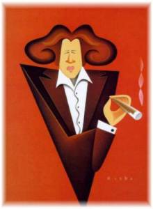 Fran Lebowitz caricature
