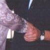 Dancing with my grandmother at my uncle's wedding, July 2001.