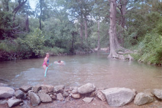 and again, the creek