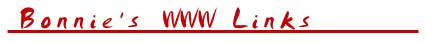 Bonnie's WWW Links