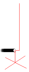 schematic diagram of vertical radiator and groundplane
