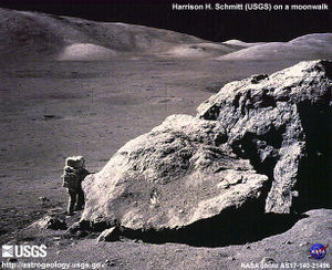 Astrogeologist and NASA astronaut Harrison 