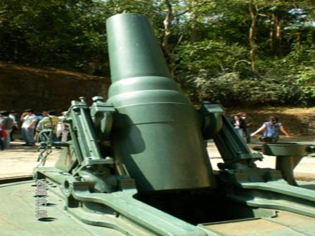 a mortar at Battery Way