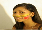 face paint experiment