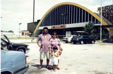 Raju, Shraddha & Sumitra in biggest McDonald in Missourie in August 1996