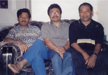 Raju, Kuber & Bekha in Columbus, IN, USA in December 1998