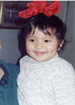 Rosie smiling in Greenwood, IN, USA in November 1998