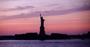 Statue of libery in the evening