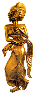 The graceful Bidadari Majapahit, golden celestial apsara in Majapahit style perfectly describes Majapahit as "the golden age" of archipelago.