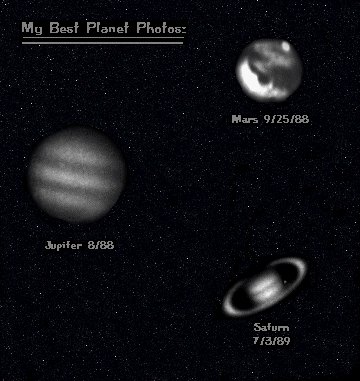 My best photos of Jupiter, Mars, Saturn,