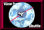 Shuttle Looking Down at Earth