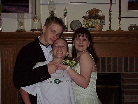 Me, my weird acting sister agian, and Jenn