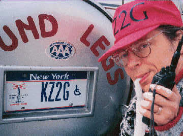 Picture of Bob By His Van and Ham License Plates