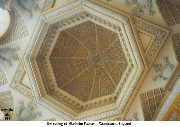 The ceiling in the Long Library