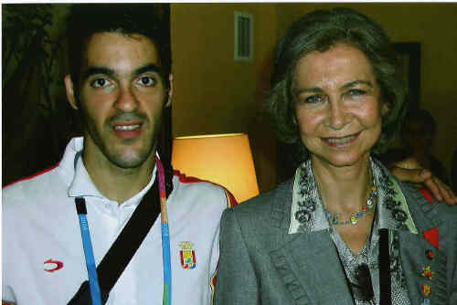 Con la Reina (Atenas 2004)