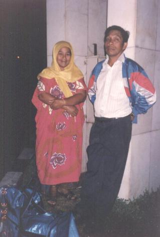 my smiling mum and sad dad, always like that if i'm going back to colledge
