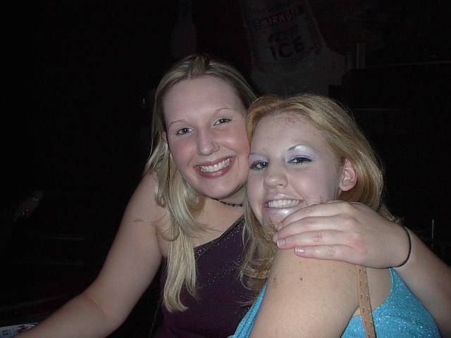 Stacey and Jenn smiling it up