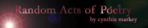 Random Acts of Poetry - by Cynthia Markey