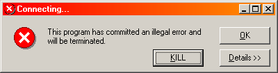 This program has crashed leaving an incredible trail of destruction behind it