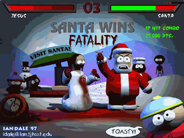 Santa&nbsp; kicks ass!!!