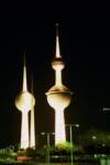 Kuwait towers at night